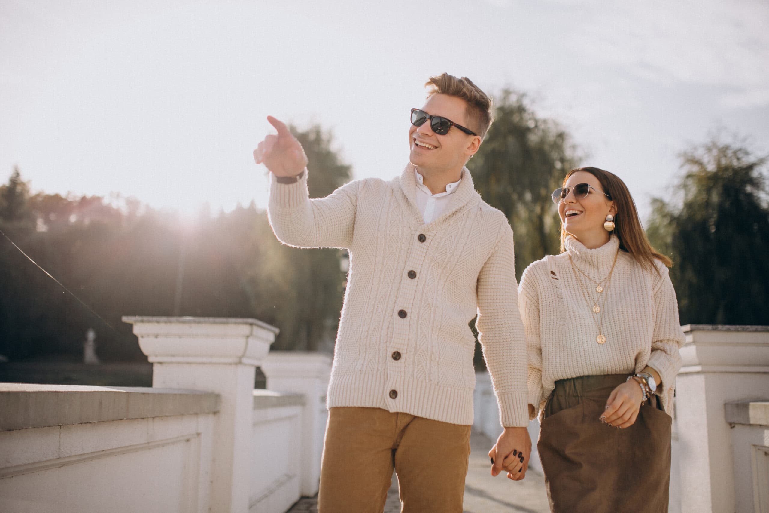 Couple embracing lovingly